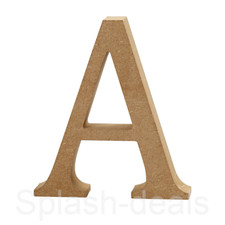 15mm-20mm Thick Wooden Letters Numbers - Large 8cm - 13cm Craft - Free Standing