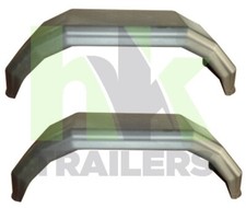 2 x Mudguards suitable for Erde trailers, 8" wheels, Arch Daxara, Plastic, Pair