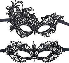 2 Pcs Venetian Carnival Masks