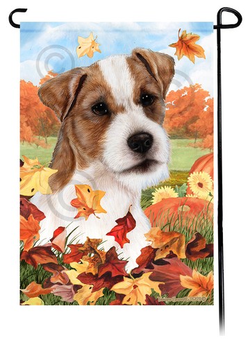 Falling leaves garden flag - leaves,