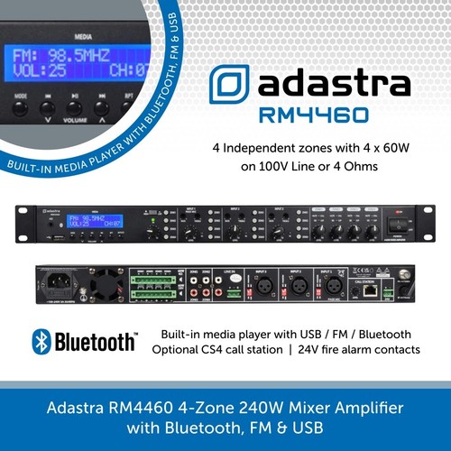 Adastra rm4460 mixer amplifier - rm4460,