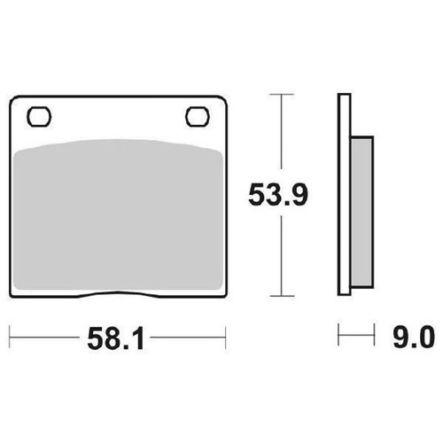 Pair brake pads sbs 512 - pair, of