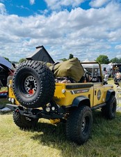 Land Rover Defender Hyena Rear Winch Bumper MK2 + Spare Wheel Arm