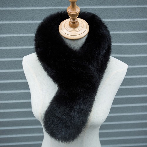 Warm winter accessory faux fox - winter,