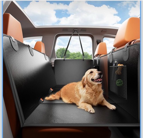 Dog car seat cover - cover, leather