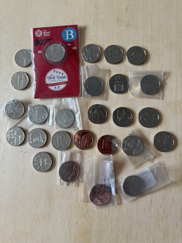 2019 alphabet 10p coins - 2019, a-z