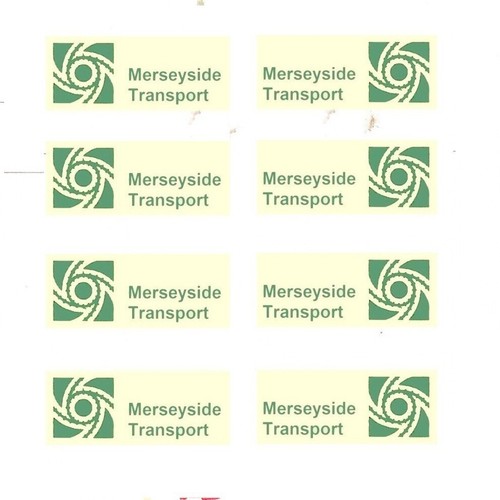Model bus waterslide transfers - model,