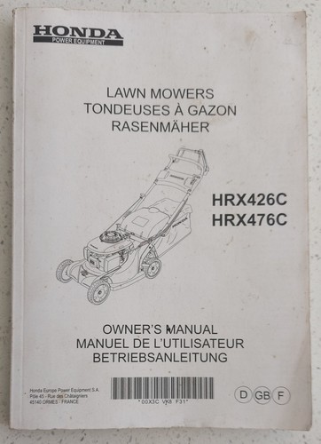 Honda lawnmower hrx426c - honda,