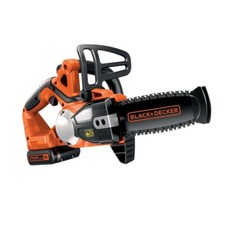 Black+Decker Cordless 20cm Chainsaw 2AH Lithium- Ion Battery 18V GKC1820L20-GB