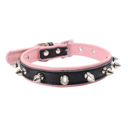 Dog collar studded pet - ,
