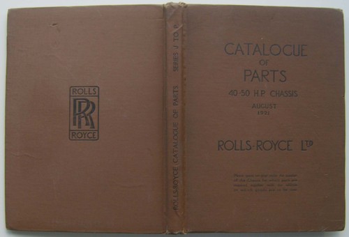 Rolls royce hp original - rolls, 40-50