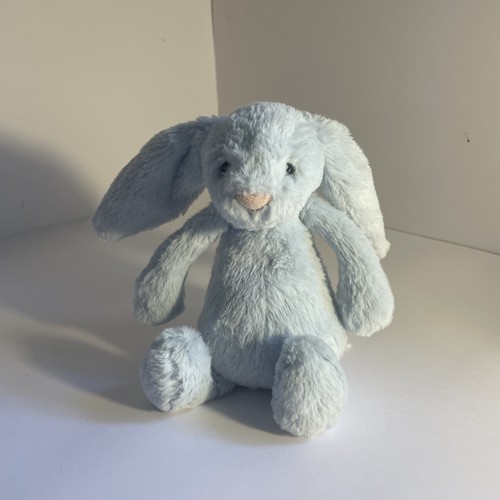 Blue bashful bunny rattle - blue,