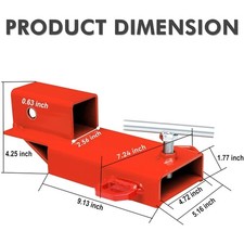 Red Forklift Trailer Hitch