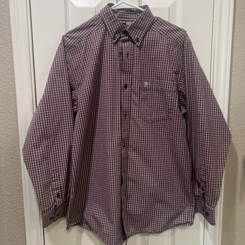 Ariat pro series maroon - ariat, plaid