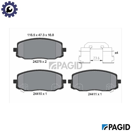 Brake pad set disc - brake,