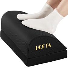HEETA Foot Rest Under Desk – Adjustable Memory Foam Ergonomic Foot Stool