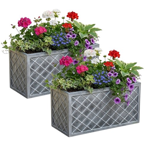 Large grey lazio trough - grey,