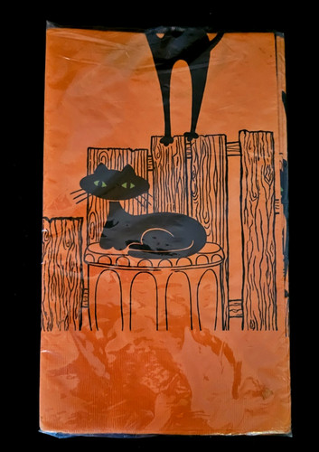 Vintage halloween c1950 crepe - halloween,