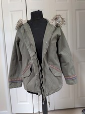 Brave Soul Womens Khaki Parka