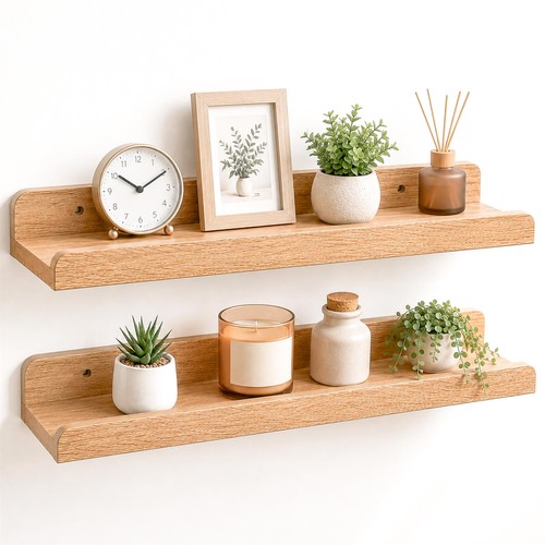 Shaped floating wall shelf - shaped,