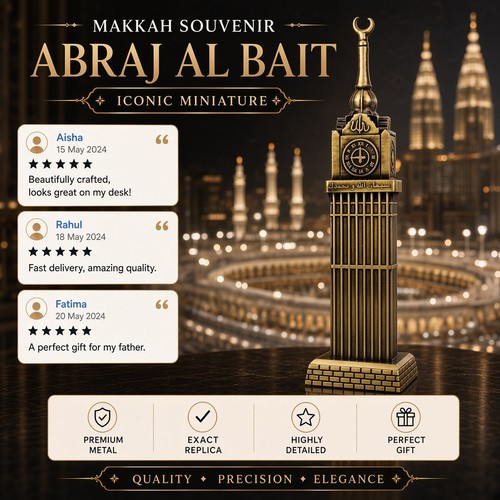 Makkah clock tower model - clock,