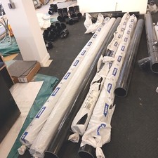 Osma 160mm drainage pipe , 45 deg bend , reducer , branch ,access pipe brackets 