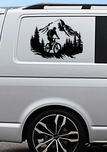 Bike mountains forrest - 2x,
