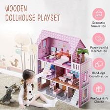 Wooden Kids 3 Storey Doll