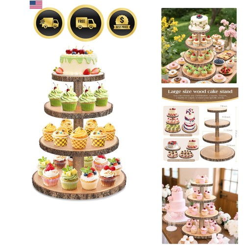 Wooden cupcake stand for - wooden,