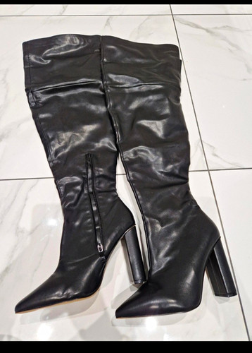 Prettylittlething black faux - prettylittlething,