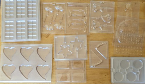 Chocolate moulds huge bundle - chocolate,