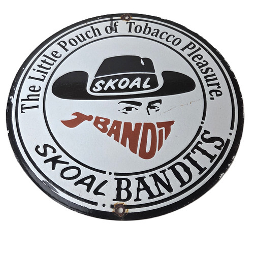 Vintage skoal sign tobacco - vintage,