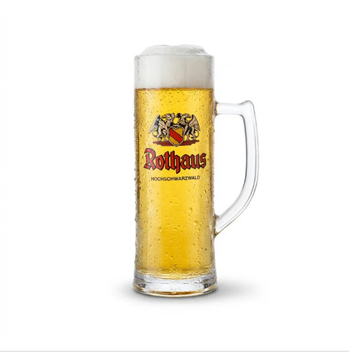 Rothaus glass pint tankard - glass,
