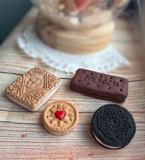 Assortment of Biscuit Polymer clay Magnets | Miniature Food Jewellery|