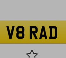 Personalised Number Plate V8