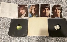 The Beatles White Album 1968 Press No 0514444 Rare Vinyl LP Record And Photo