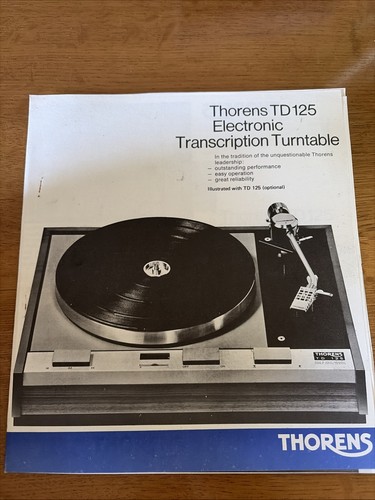 Thorens td125 turntable - td125,