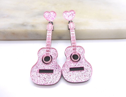 Lucite sparkle guitar - sparkle,