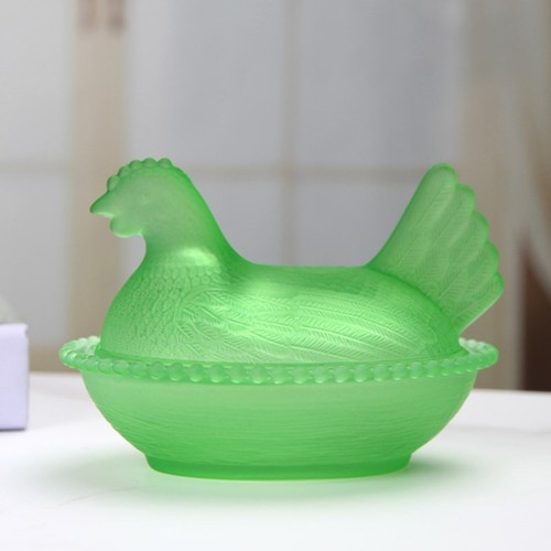 Crystal glass chicken - crystal,
