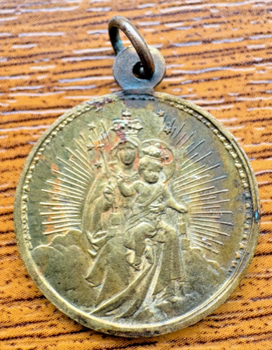 Religious medal madonna and - religious,