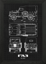 GAZ69 1953 Framed Wall Art