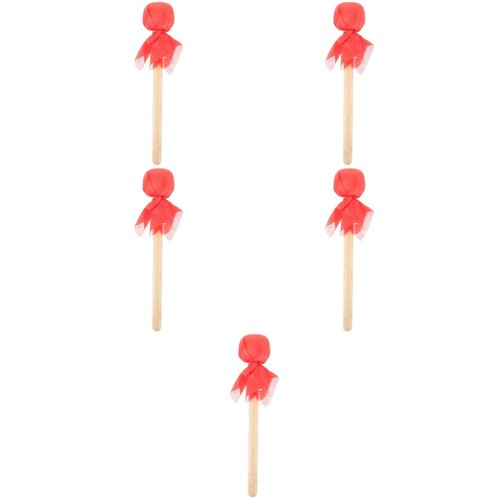 Set red wooden - red,
