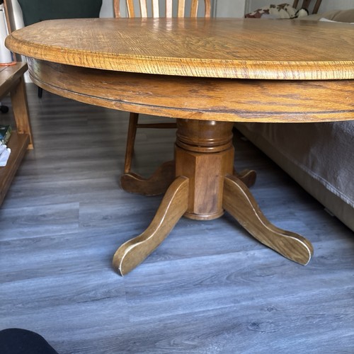 Oak dining table ercol style - table,