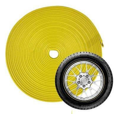 Yellow alloy wheel protectors - alloy,