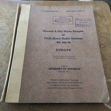 Rare Ground & Sky-Wave Ranges Of Field Army Radio Stations In Europe MOD 1975