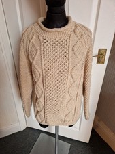 hand knitted aran jumper womens