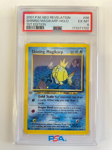 Shining magikarp holo 1st - shining,