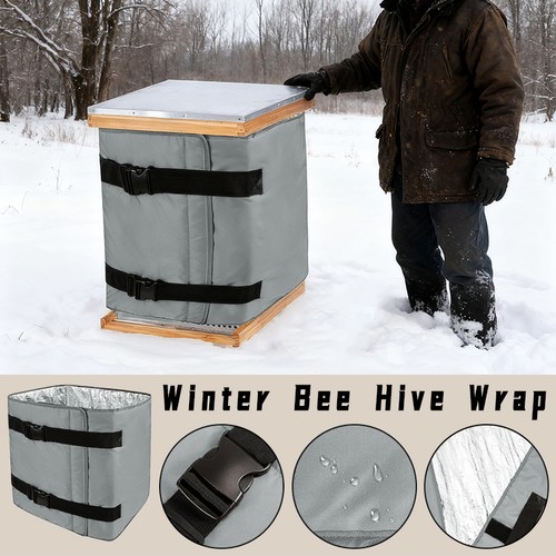 Winter bee hive wrap - winter,