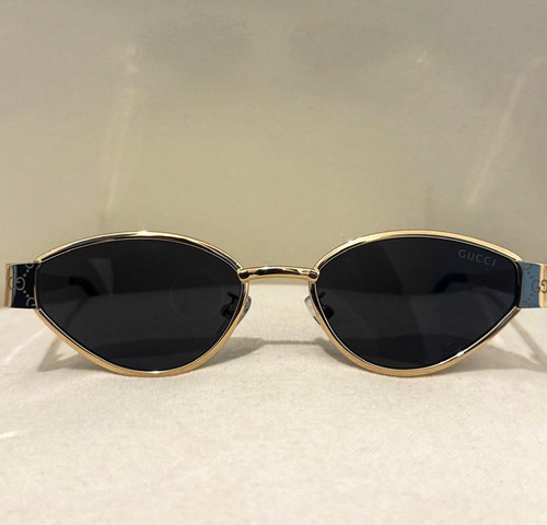 Gucci gold narrow cat - gold, eye