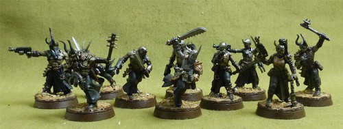 Chaos cultists painted - painted,